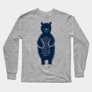 Tribal Woodland Bear Long Sleeve T-Shirt